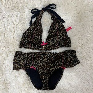 Betsey Johnson Leopard Bikini